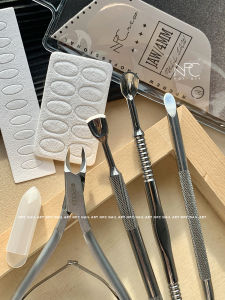 Cắt Da Chết 4mm Nhỏ Khí Nén Thép Nga Đầu Đẩy Đôi Mặt Ngang Ngựa Ngang Ngựa Dụng Cụ Làm Đẹp Móng Tay Mới