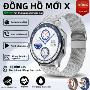 Đồng Hồ Thông Minh 2025 Mới Hỗ Trợ Gọi Bluetooth Theo Dõi Giấc Ngủ Nhịp Tim Nồng Độ Oxy Trong Máu Theo Dõi Hoạt Động La Bàn - Đeo Tay Cho Android Và iOS
