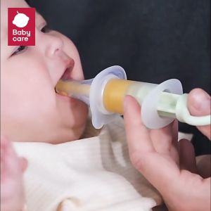 BabyCare อุปกรณ์ป้อนของเหลว จุกดูดซิลิโคนพร้อมถ้วยตวง