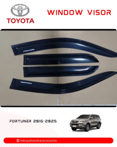 Quality Rain Visor For Toyota Fortuner 2016-2024 Door Visor Rain Guard Window Visor Car window Rain Visor 4pcs Black