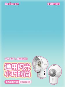 Godox Lux Elf Retro Camera Flash built-in 7.4V 350mAh lithium battery type-c port for Canon Sony Nikon Fuji Olympus Camera Flash