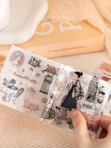Retro Simple Sketch Style Hand Drawn Decorative Stickers