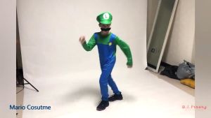Adult Kids Super Mario Luigi Bros Halloween Costumes Cosplay Show Costume Set Cartoon Family Clothes