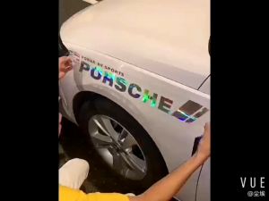 Mitsubishi 2PCS Car Racing Development Sticker Decals