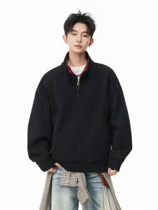 WUKONGYOUHUO | Couple Loose Fit Hoodie with Contrast Collar Spring