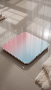 Digital Body Weight Scale Hidden LED Display High Precision Electronic Bathroom Scale Ultra Slim SmartMY
