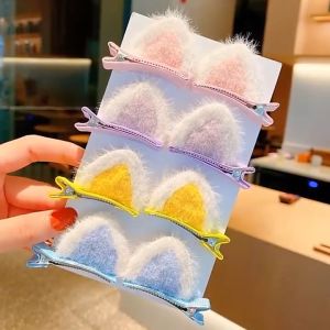 Jepit Rambut Korea Anak Perempuan Model Kuping Kucing Sepasang Aksesoris Rambut lucu kualitas AK104