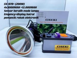 Senter kepala Kiseki 200 watt CK-978+  super high power lithium headlamp