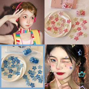 🔥Tamia👍Cute Candy Color Y2k Star Hair Clip Sweet Metal Mini BB Bangs Clip Dopamine Barrette Hair Pins