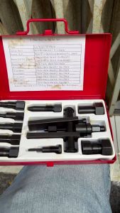 Cảo bạc đạn trong Nikata KIT-10PC có 7 đầu cảo (8mm-25mm) (MOTORCYCLE BEARING SEPARATOR)