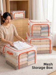 BANGNIMEIJIA | Transparent Large Capacity Foldable Waterproof Storage Box