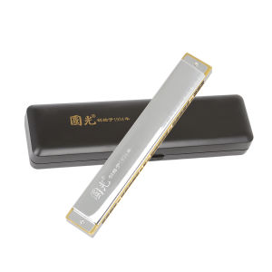 28 Hole C Key Polyphonic Harmonica Steel Harmonica Professional Wide Range Harmonica practice Woodwind Musical Instrument