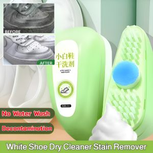 【No Water Wash】White Shoe Dry Cleaner Stain Remover Shoe Brush No Water Wash Decontamination And Whitening Shoes Cleaning Agent