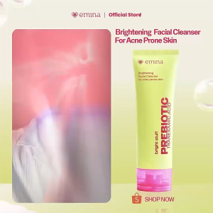EMINA Bright Stuff for Acne Prone Skin Face Wash (50ml/100ml) / Moisturizing Cream 20ml