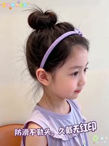 ENEN | Cartoon Bunny Shaped Lilac Full Cloth Teeth Non-Slip Hair Accessories