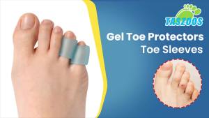 Toe Sleeves (20pcs Blue) Toe Cushions Gel Toe Protectors with Aloe Vera Extract Toe Covers for Cushions Corns Blisters Hammer Toes Toenails Loss (for Pinky Toe)