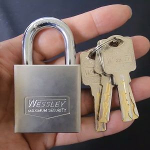 WESSLEY Gembok 50 MM Pendek - Anti Potong Maling Cairan Setan