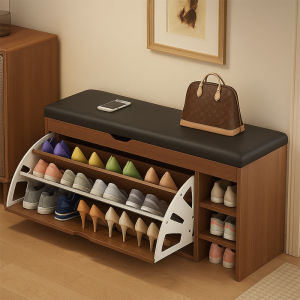 GUANGMANZHI | Entryway Shoe Changing Soft Padded Seat Stool