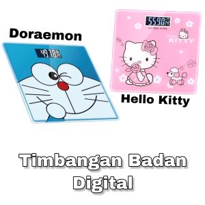 Timbangan badan digital max 180 kg doraemon dan hellokitty