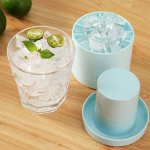 Biblio【Ready in Stock】 Silicone Ice Cube Mold Creative Round Ice Bucket Ice Maker Holds Up to 60 Ice Cubes