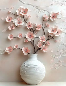 Oil Painting By Numbers Farmhouse Floral DIY Number Drawing Canvas Pictures By Numbers Home Decor Large Size