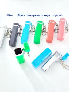Portable Mini Plastic Keychain Ashtray 043 Pocket Creative Outdoor Personalized Fashionable Cigarette Ash Holder