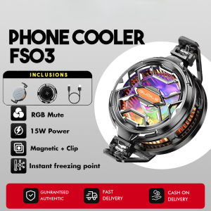 ♥ SFREE Shipping ♥ FS03 Black Shark Phone Cooler Cell Phone Cooler with Semiconductor Cooling Chip Intelligent Rapid Cooling Compatible with All Cell Phone Width for Gaming Live Stream