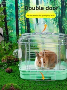 Portable Outdoor Parrot Cage Tiger Skin Peacock Pearl Special Bird Bag for Traveling Pet Supplies Bird Feeder Waterer