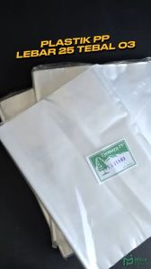 Plastik PP Lebar 25 Tebal 03 25x35 25x40 25x45 25x50 Kantong Plastik Bening Transparan