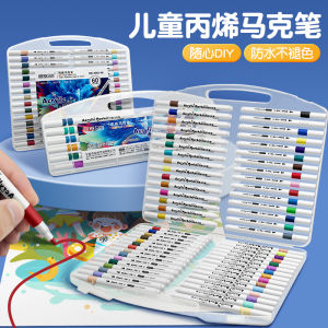 Acrylic Markers Student Children Waterproof Hand Drawing DIY Watercolor Pen Colorable Ink Core 36/48/80/60 Colors Art Special Pen