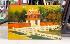 Tranh sơn mài - VĂN MIẾU QUỐC TỬ GIÁM - Hàng cao cấp xuất khẩu trang trí làm quà tặng..