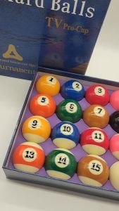 Bola Putih Billiard 57.2mm Bola Cue Billiard 3A Dengan 6 Titik Biru