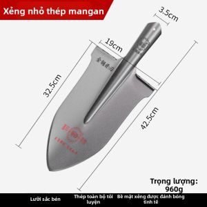 ANJIESHUN | Xẻng Thép Mangan Dày Để Đào Cây Và Xới Đất