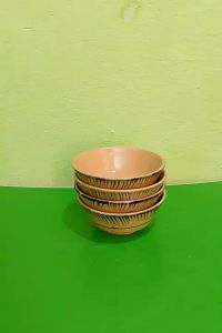 Bát ăn cơm hoạ tiết phết sọc xanh 10 cái size 12 cm