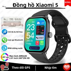 Đồng Hồ Thông Minh Xiaomi Watch 5 Dành Cho Nam Và Nữ Màn Hình AMOLED HD Theo Dõi Nhịp Tim Gọi Bluetooth Theo Dõi GPS Theo Dõi Thể Thao Chống Nước