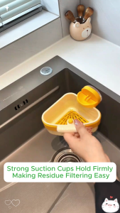 Press - Type Sink Drain Basket Hands - Free Waste Dumping with Detachable Filter Screen