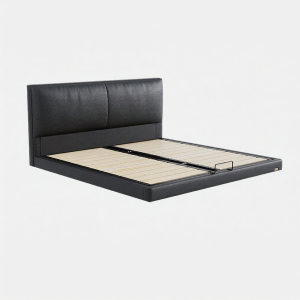 Suspended Minimalist Leather Bed