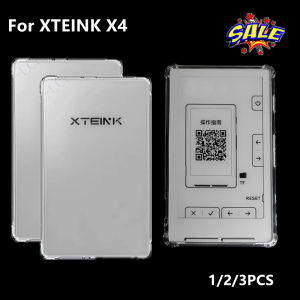1/2/3pcs Anti-Falling Case For XTEINK X4 E-Book 4.3" Original Protective Back Cover Soft TPU Shockproof Back Clear Case ON