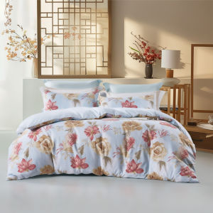 Sunflower Home Textiles Saints Flower Bedding Set Four-Piece Quilt Coverlet Brushed Dormitory Bedding Three-Piece Bedding
