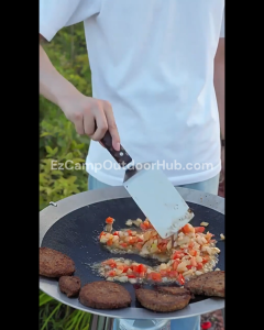 Campingmoon MS-29 Multifunctional Steak Shovel Outdoor Portable Ultralight Multipurpose Cooking Spatula Stainless Steel Solid Wood Handle Utensil Cookware Kitchenware Camping Hiking Picnic Travel Original Camping Moon