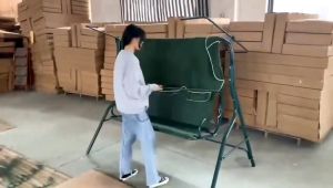 SOFTHOME Outdoor Rocking Chair For Three Home Outdoor Swing Shade Rocking Chair Home Hammock Adult Swing