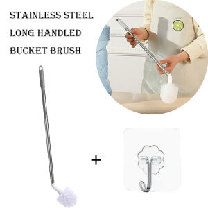 24 Inch Bendable Water Bottle Brush Stainless Handle Nylon Bristles L Shaped Head for Home Office Camping Use Dishwasher Safe