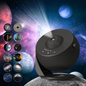 Galaxy Projector for Bedroom HD Image Star Projector Galaxy Light Adjustable Knob 13 Film Discs Planetarium Projector for Kids