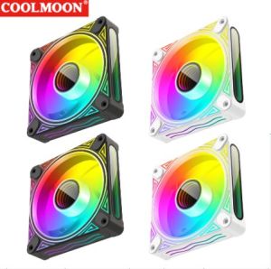 Quạt 120Mm Máy Tính Cá Nhân Vỏ Máy Tính Quạt PC Phát Sáng 23dB 30 Đèn LED 5V 3PIN ARGB 12V 4PIN PWM Auto Điều Chỉnh Tốc Độ Nhiệt Độ Thông Minh Điều Khiển Phụ Kiện Máy Tính