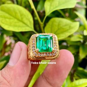 CINCIN BATU ZAMRUD TAIWAN MICRO SETING SUPER MEWAH MINIMALIS