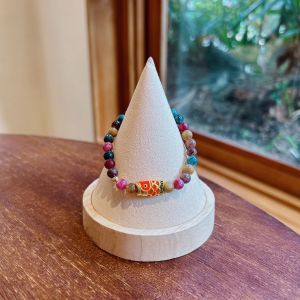 Like a Fish in Water | Wangfu Rainbow Tourmaline Bracelet Womens Hand Beaded Special-Interest Design Minimalist Birth Year Koi King