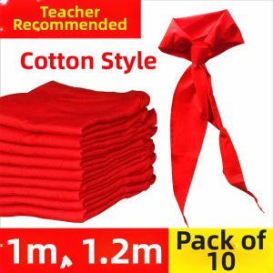 HUAZINIAO | Color Fast Pure Cotton Red Scarf