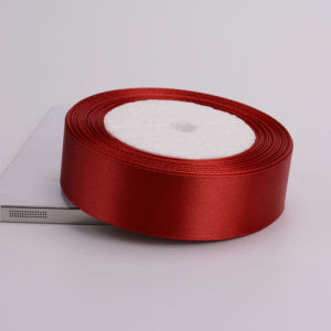 Burgundy Satin Silk Ribbon 25Yards/cuộn 6-50mm Chiều Rộng Màu Đỏ Rượu Vang Cho DIY Handmade Gói Quà Giáng Sinh Màu Đỏ Rượu Vang