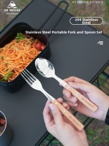 ISE MOUNT | Portable Stainless Steel Outdoor Dining Set