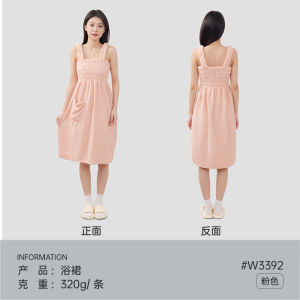 Pineapple Pattern Fiber Bath Robe for Women Absorbent Adult Bath Towel Wrap 2024 New Style Home Use Comfortable Polyester Fabric